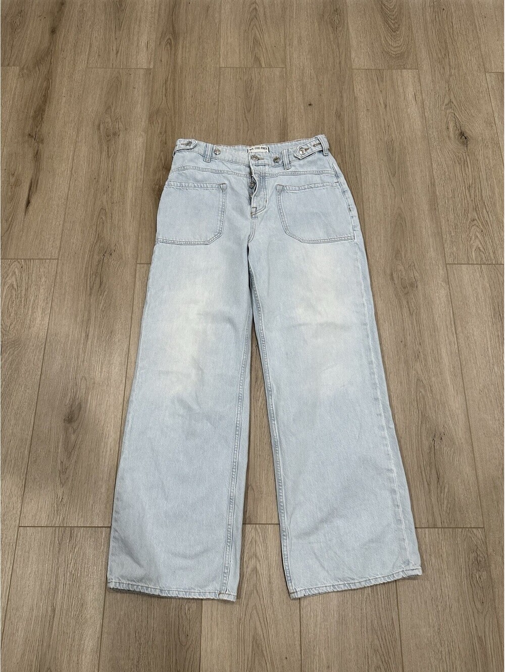 We The Free Palmer Jeans Women’s Size 29x31 Wide Leg High Rise